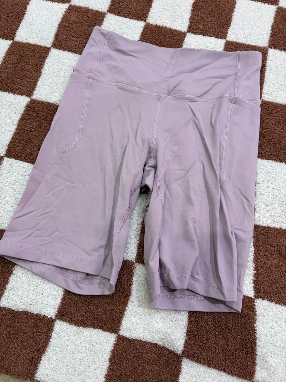 Under Armour Mauve High-Waist Athletic Bike Shorts
